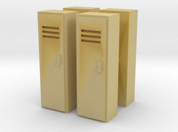Locker (x4) 1/76 3d printed