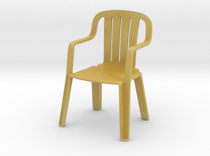Plastic Chair 1/24 3d printed