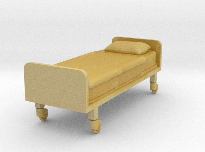 Hospital Bed (flat) 1/48 3d printed