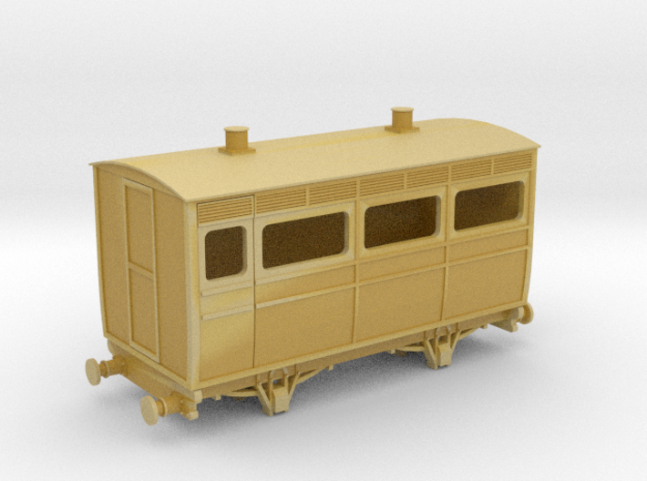 Pentewan Railway saloon carriage 009 3d printed 