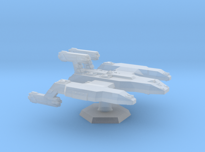 7000 Scale Lyran Cave Lion Battleship (BB) CVN 3d printed