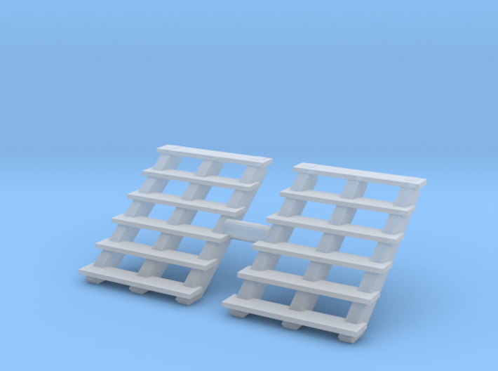 Wooden Stairs (x2) 1/48 3d printed