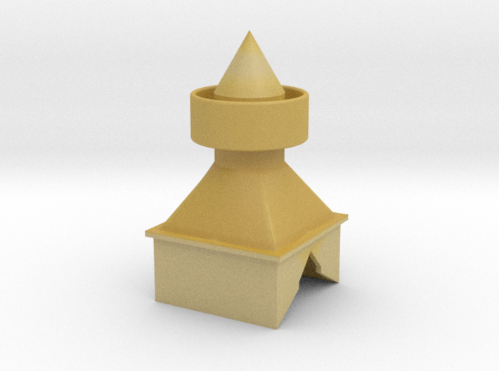 Barn Roof Ventilator O Scale 3d printed