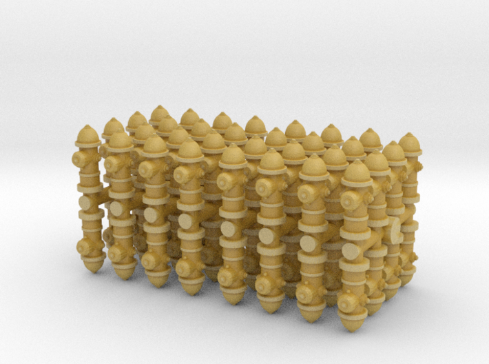 Fire Hydrant (x64) 1/220 3d printed