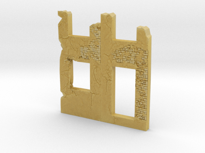 Building wall ruins 1/144 3d printed