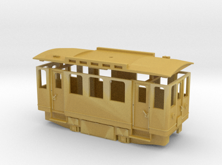AE1m H0e / 009 electric railcar 3d printed 