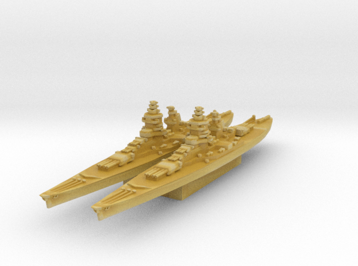 Gascogne battleship (Axis &amp; Allies) 3d printed