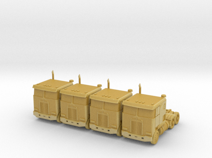 Kenworth Cabover Semi Truck - Set - Nscale 3d printed 