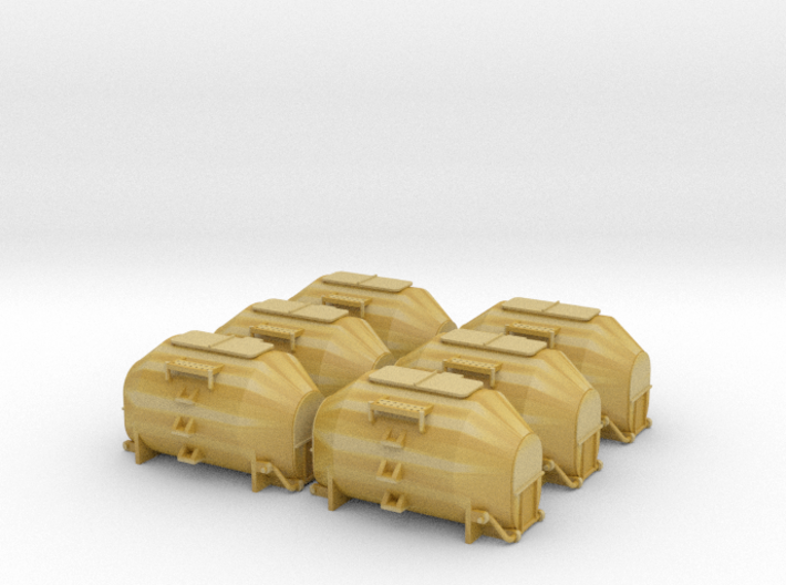 EFKR Dry Bulk Container - Set of 6 - Zscale 3d printed 