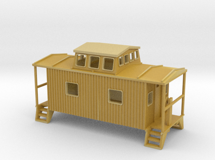Bobber Caboose - Zscale 3d printed 