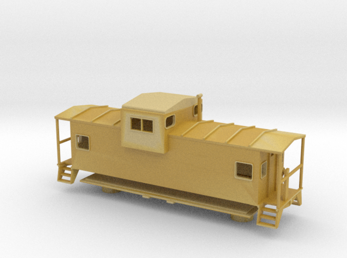 Widevision Caboose - Nscale 3d printed 