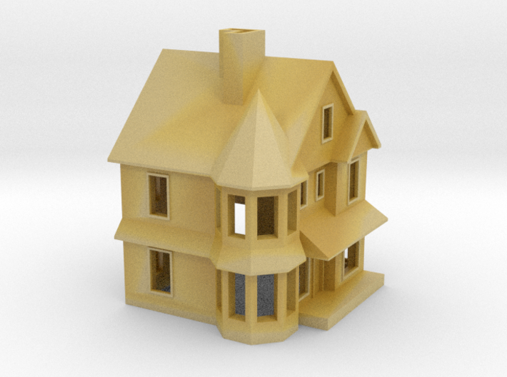 Queen Anne House - 1:285scale 3d printed