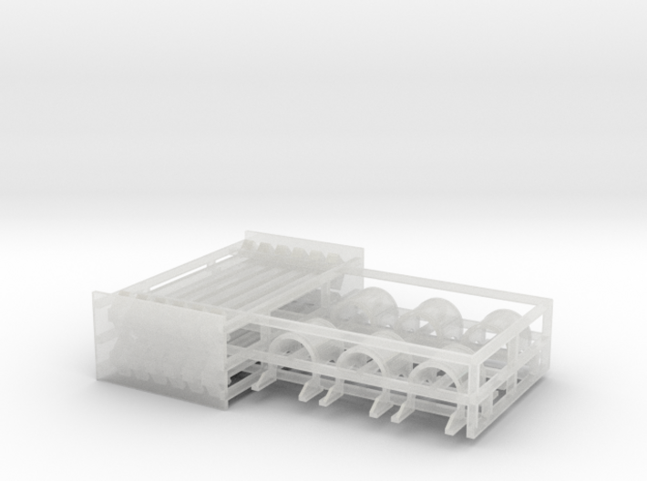Coil Car Cover Parts - HOscale 3d printed