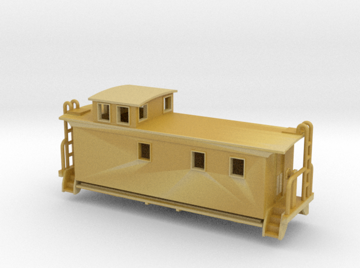 FW&amp;D Woodside Caboose - Nscale 3d printed