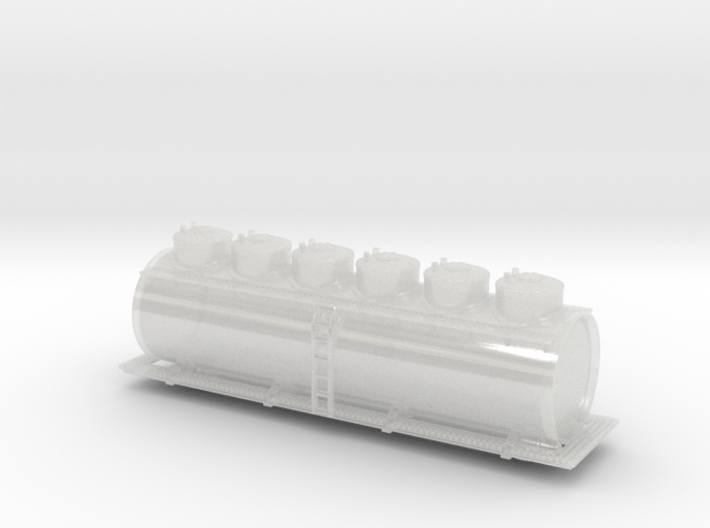 Six Dome Tank Car - Nscale 3d printed