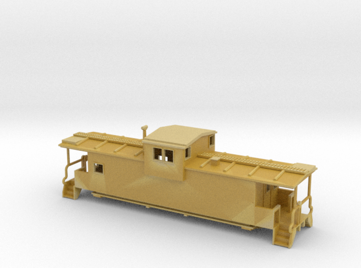 Illinois Central Gulf Caboose - Nscale 3d printed 