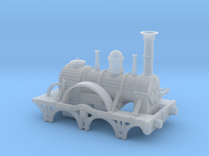 North Star Broad Gauge Locomotive (N Scale) 3d printed