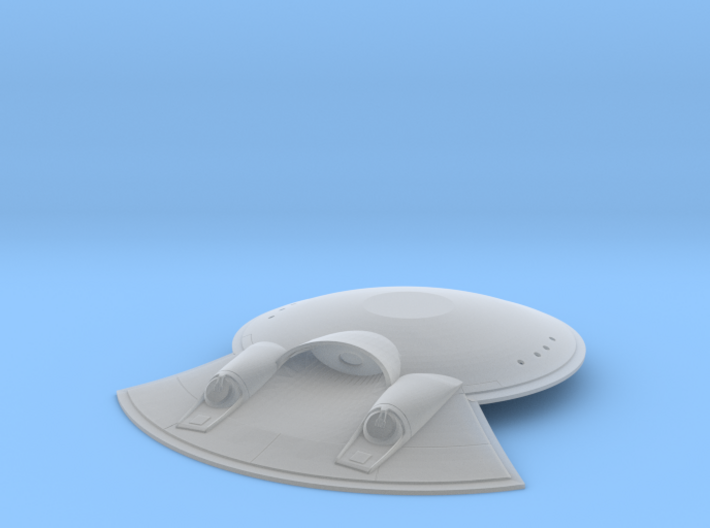 Saucer-Mounted Deflector for 1:350 Refit 3d printed