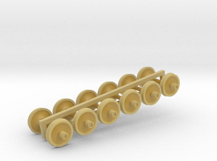 N Scale 36&quot; wheels with bearings 6 pack 3d printed