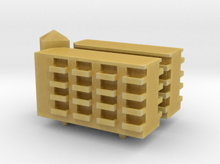 Residential Complex 1/700 3d printed