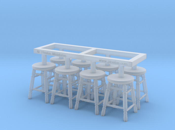 Stool 03. 1:35 Scale x8 Units 3d printed