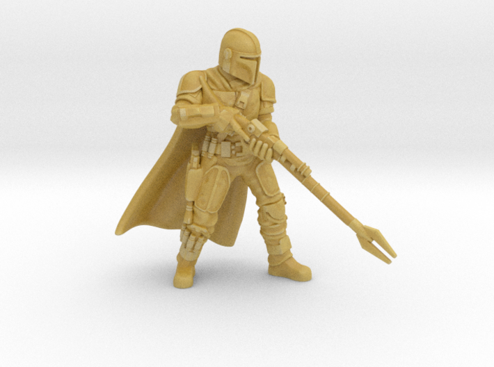 Mandalorian with Sniper Rifle (Star Wars Legion) 3d printed 