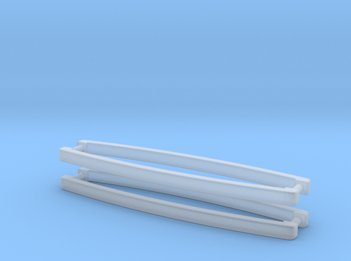Curved Handles: Fridge & Oven (4 pc) 3d printed 