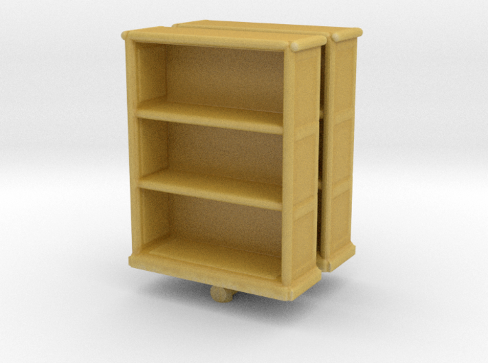 Wooden Bookcase (x2) 1/64 3d printed