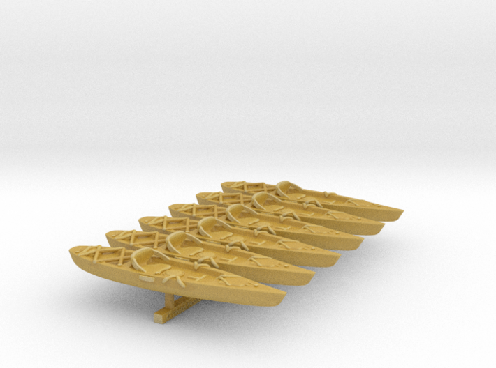 Marine Kayak 02. 1:72 Scale  3d printed 