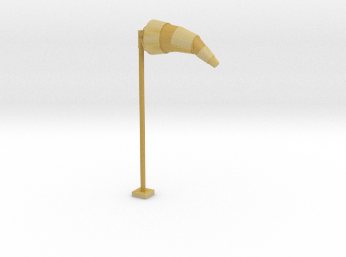 Airport Windsock and Pole 1/76 3d printed