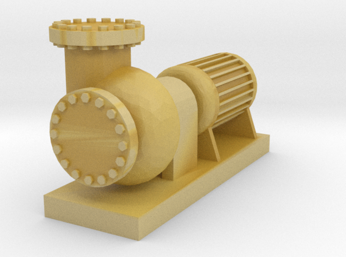 'N Scale' - 12" Industrial Pump 3d printed 