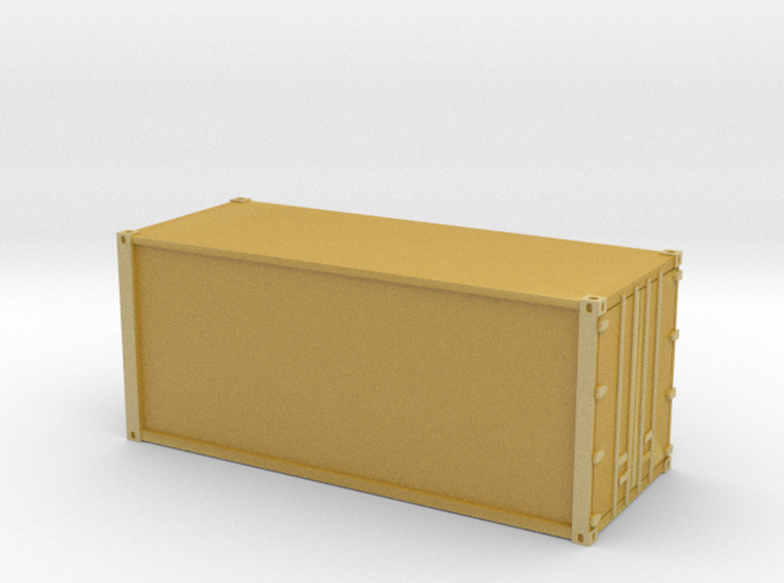 20ft Container Smooth (1:148, British N Scale) 3d printed
