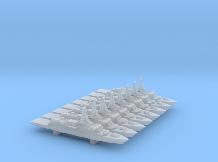 Type 26 frigate (2017 Proposal) x 8, 1/6000 3d printed