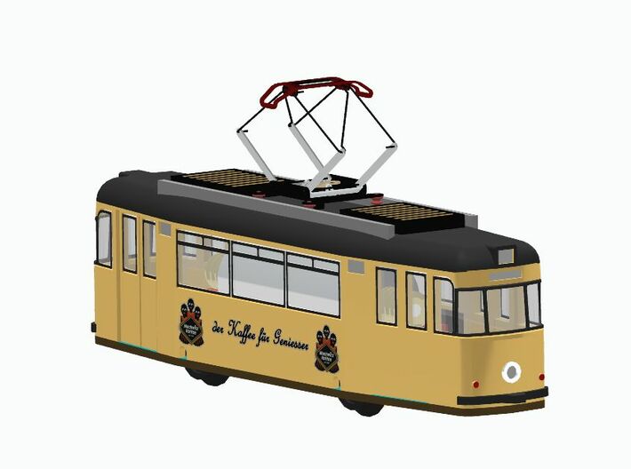 Gehäuse für Gotha Straßenbahn Triebwagen T57 3d printed 