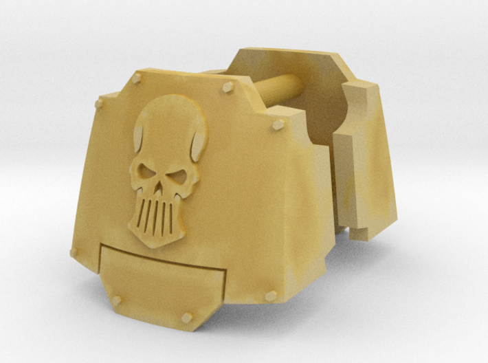 Silver Skulls MkX Dreadnought shoulder pads #2 3d printed