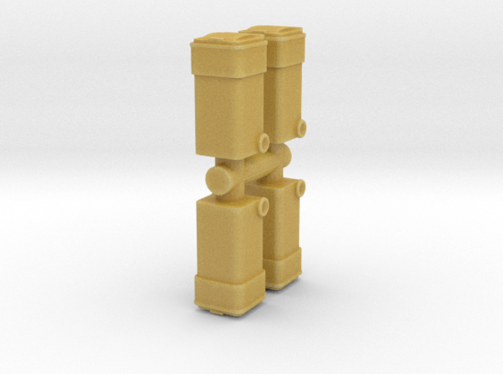 Waste Container Bin (x4) 1/64 3d printed