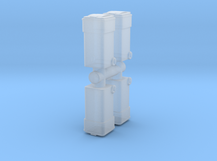 Waste Container Bin (x4) 1/64 3d printed