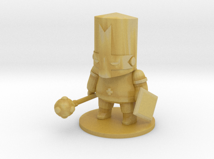 Castle Crashers Knight miniature DnD games rpg 3d printed