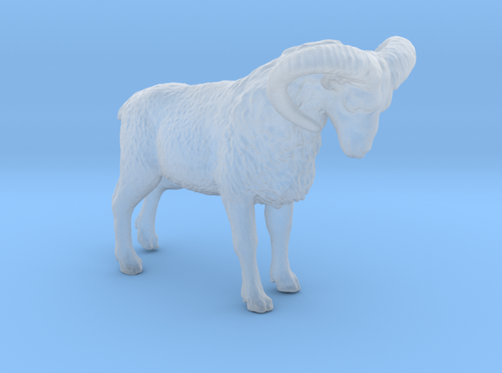 HO Scale (1:87) Bighorn Sheep Ram 3d printed