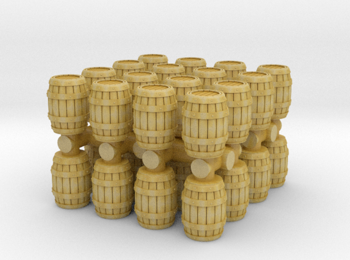 Wooden Barrel (x32) 1/200 3d printed