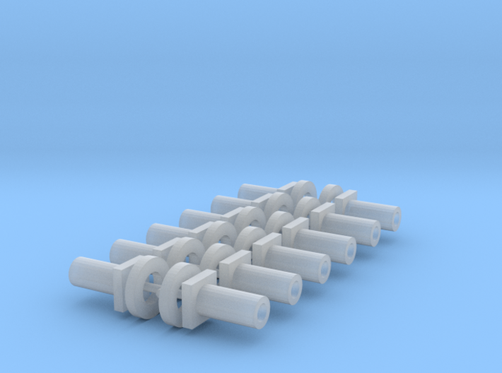 Bachmann N Scale - Chassis Fasteners &amp; Washers x12 3d printed