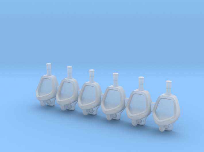 Urinal 01. 1:96 Scale 3d printed