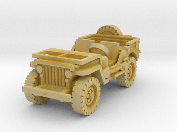 Jeep willys (window down) 1/220 3d printed
