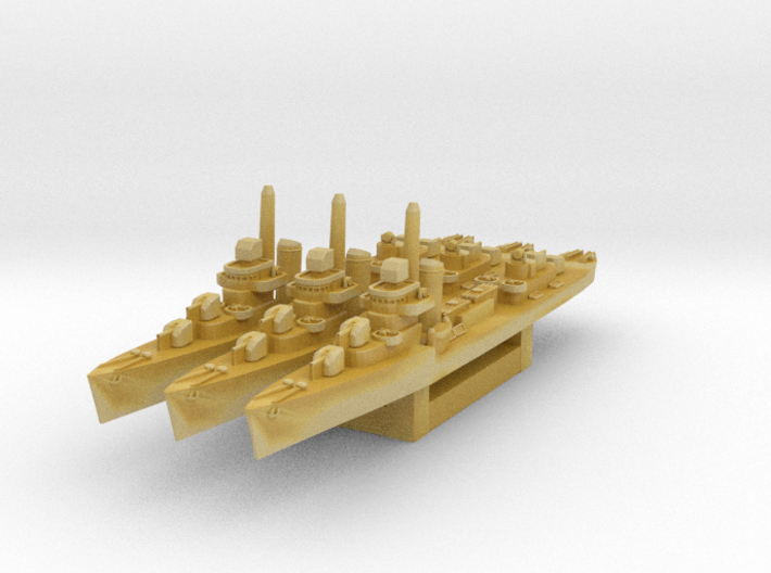 Sims class destroyer (Axis &amp; Allies) 3d printed