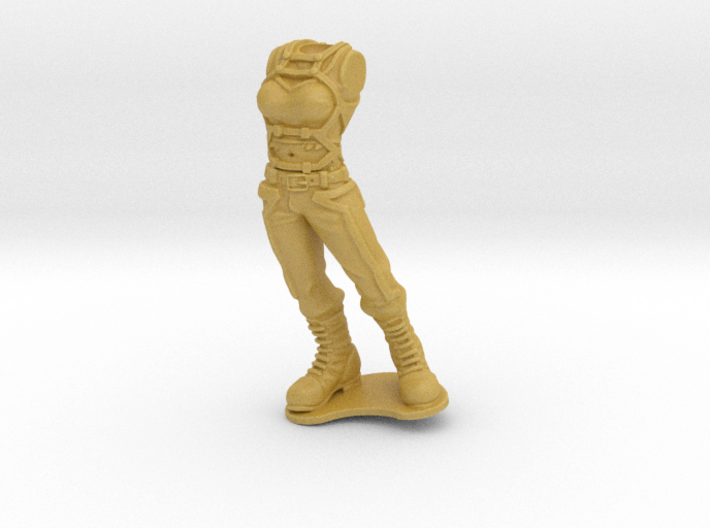 Anthropomorphic female light armor 1(HSD miniature 3d printed
