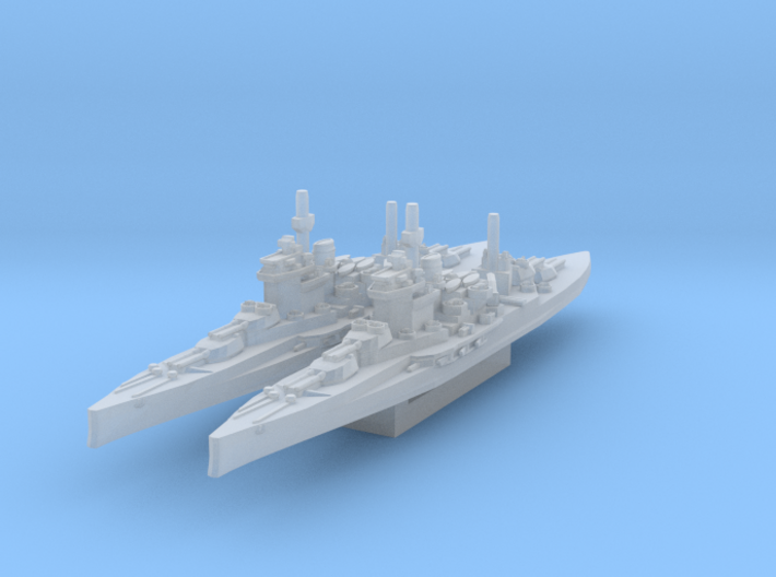 HMS Warspite (Axis &amp; Allies) 3d printed