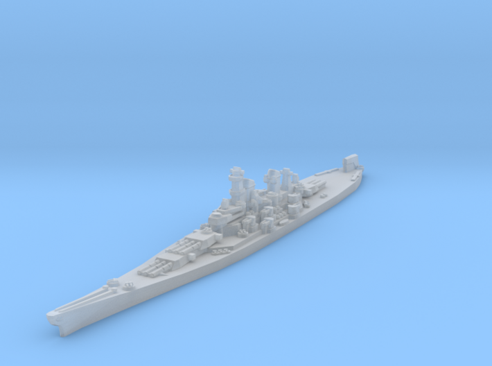 Iowa class battleship 1/3000 3d printed