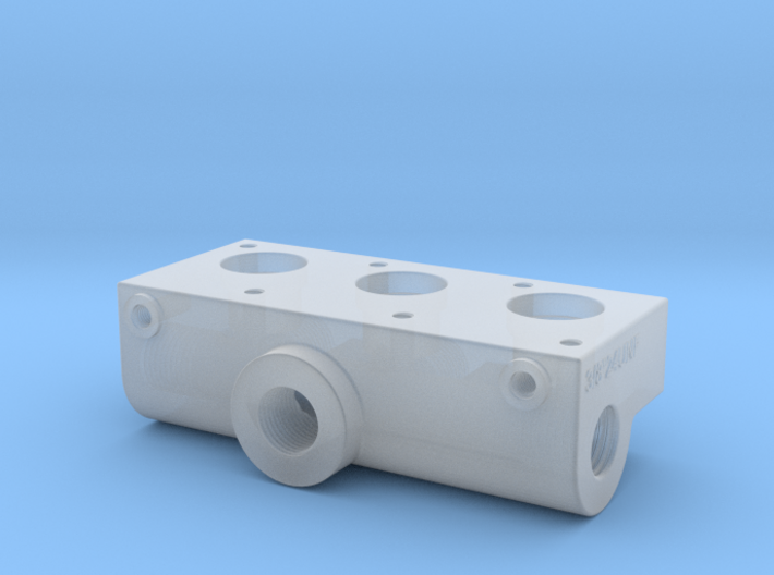 Compressed air 3 Port manifold 3d printed