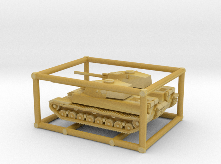 2 X 1/285 IJA Type 5 Chi-Ri Medium Tank 3d printed