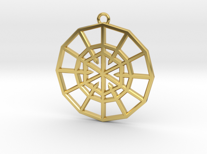 Resurrection Emblem 01 Medallion (Sacred Geometry) 3d printed 